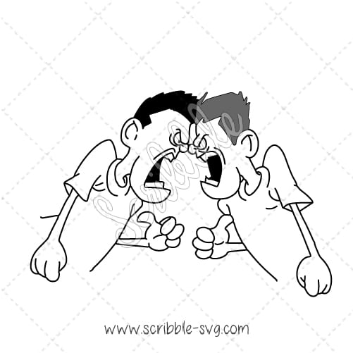 501x501 A Men Quarreling Image For Whiteboard Animation Videos. Compatible
