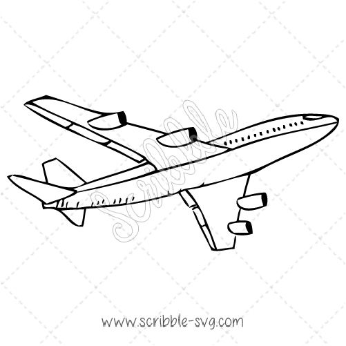 501x501 Airplane Image For Whiteboard Animation. Free Download