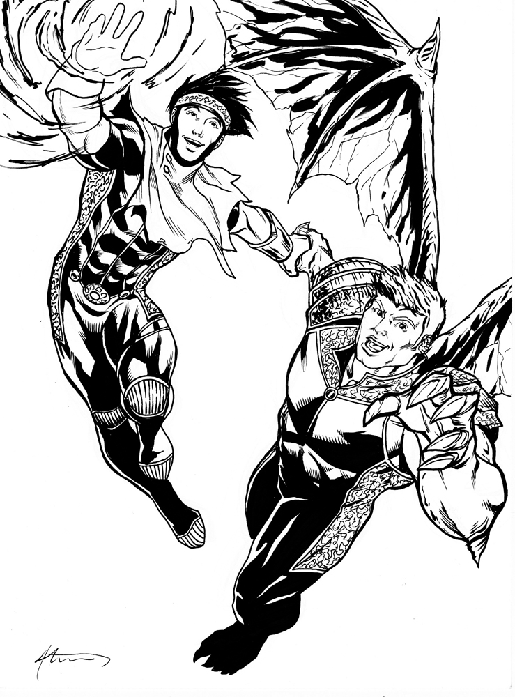 739x1000 Wiccan And Hulkling By Brianatkins