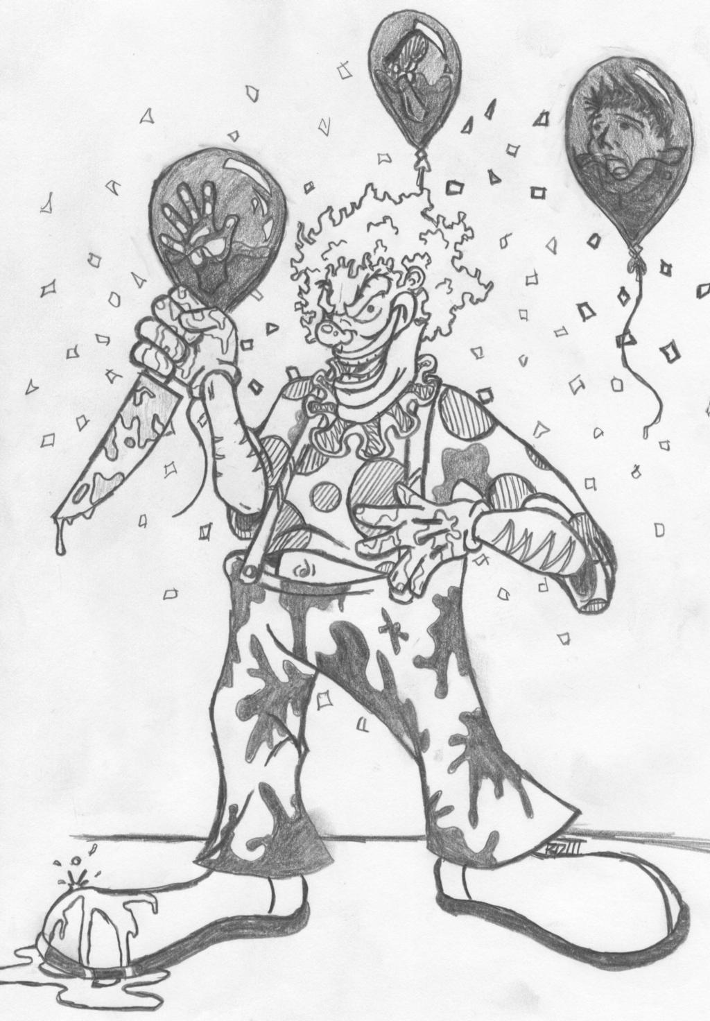 1024x1472 Very Evil Clown By Bd3illustrations