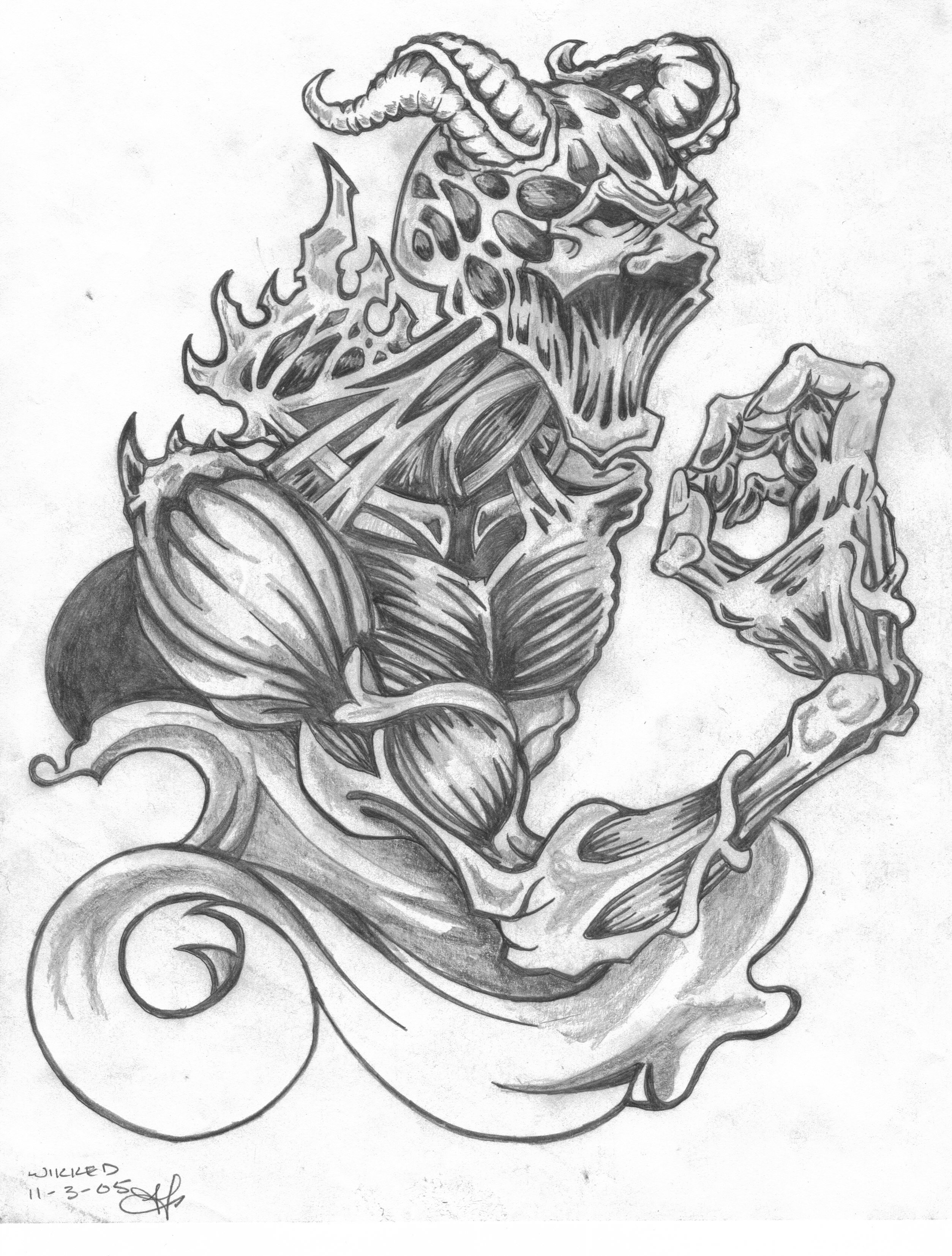 2507x3307 Evil Jester By Wikkedone