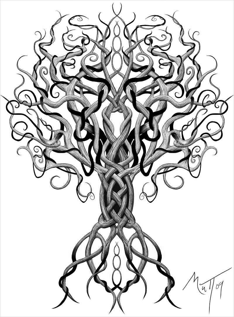 Wicked Tree Drawing