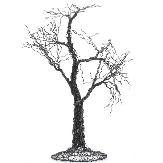 550x550 Wicked Black Halloween Wire Tree