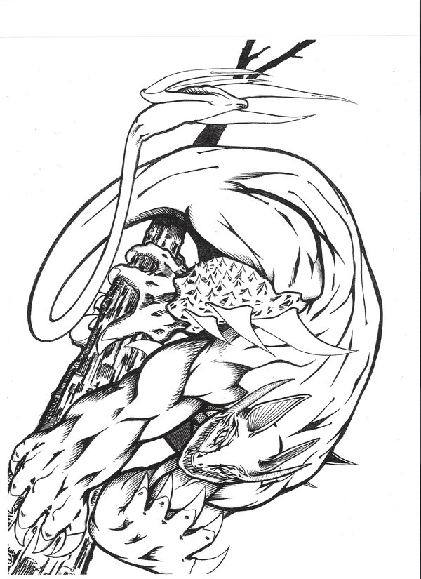 600x825 Wicked Tree Scorpion Lizard By Wyldfantasyx