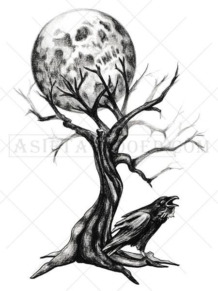 450x600 Creepy Tree Tattoo