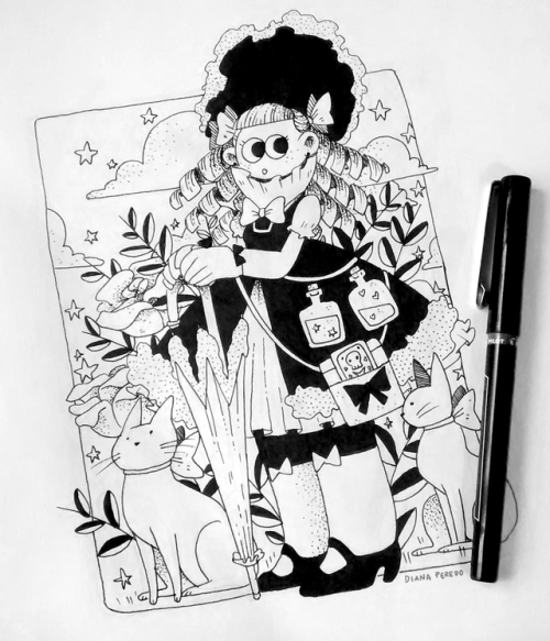 500x583 Diana Peredo, Illustration