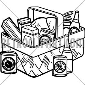 300x300 Wicker Picnic Basket,