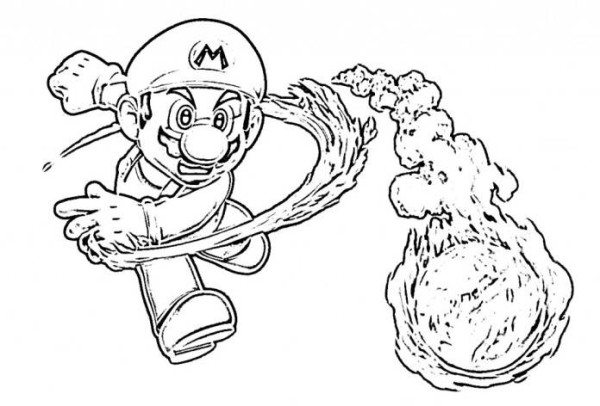 600x406 Wii Super Mario Galaxy 2 Coloring Pages