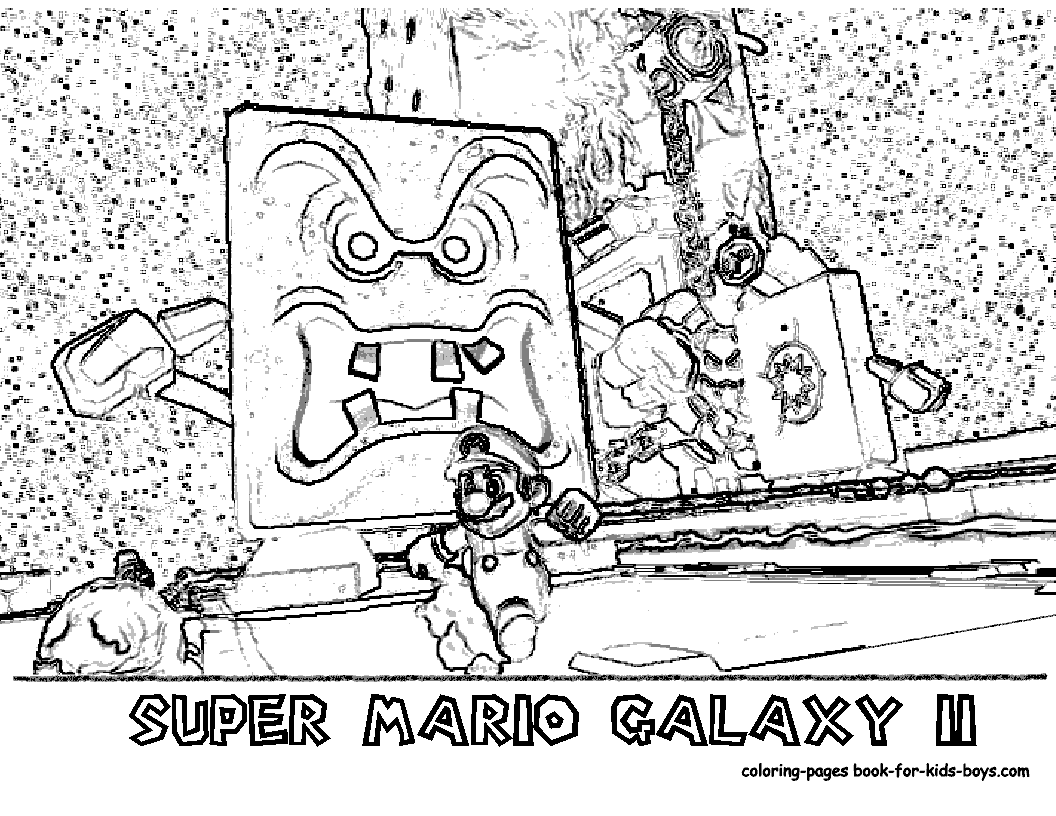 1056x816 Wii Super Mario Galaxy 2 Coloring Pages Printable To Sweet Print