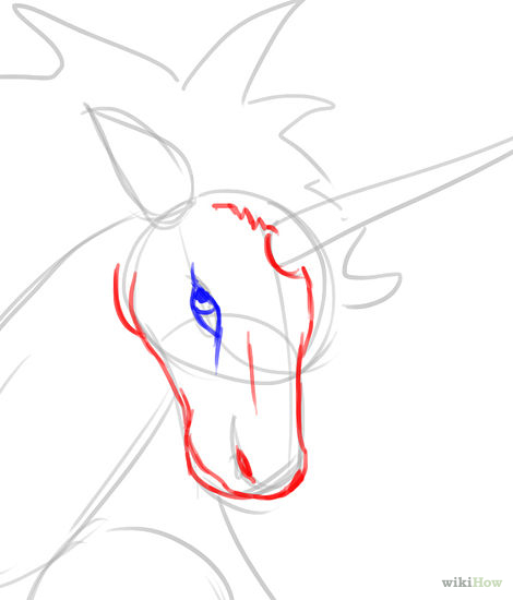 470x550 Draw A Unicorn Unicorns, Mythical Creatures And Drawings