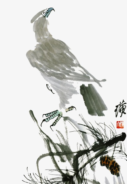 414x600 Eagle Ink Material, Birds, Painting Birds, Wild Birds Png Image