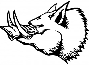 300x218 Wild Boar Car Or Truck Window Decal Sticker