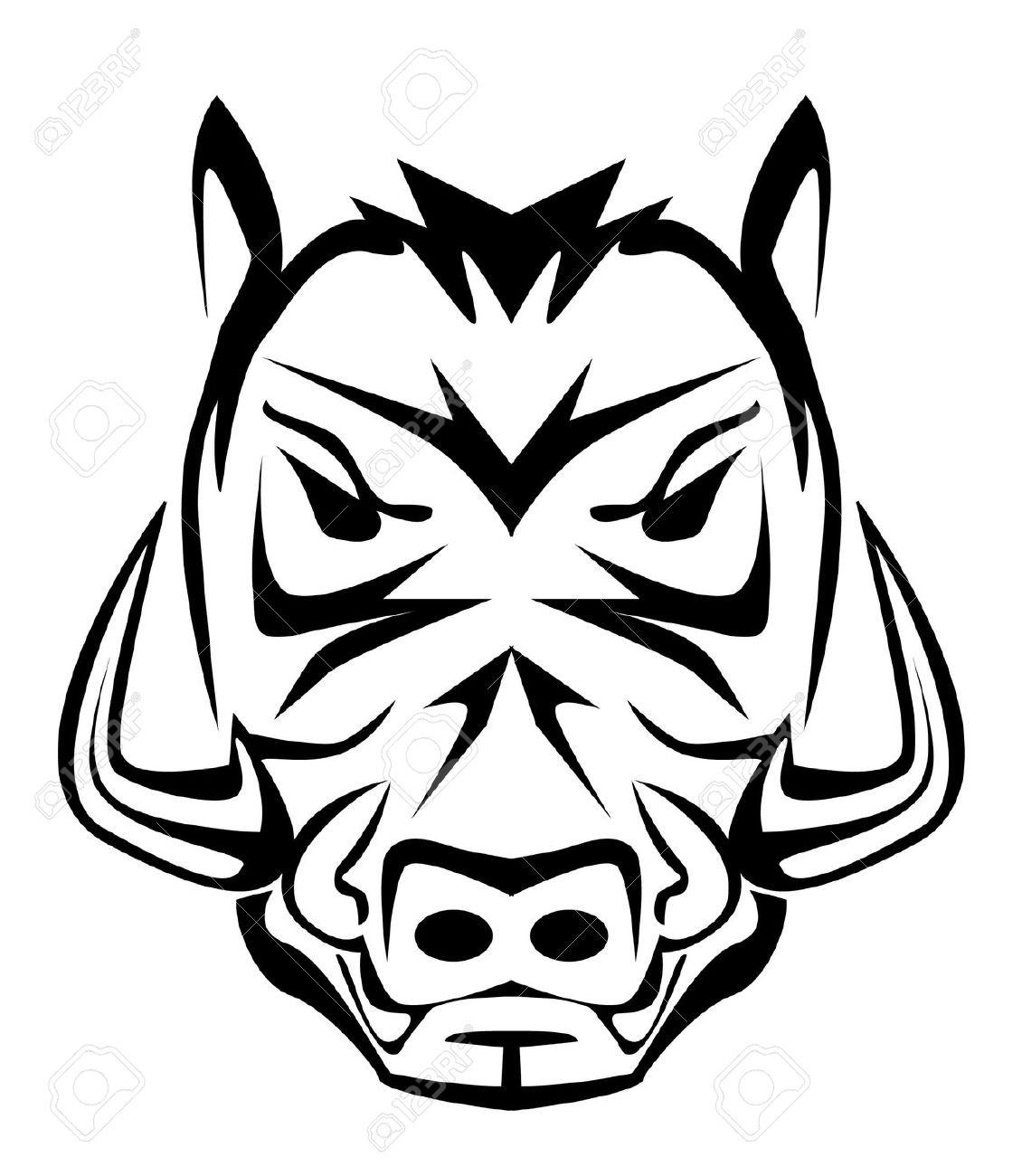 1130x1300 Boar Clipart Face