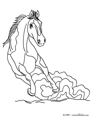 363x470 Wild Horse Coloring Page. Cute And Amazing Farm Animals Coloring
