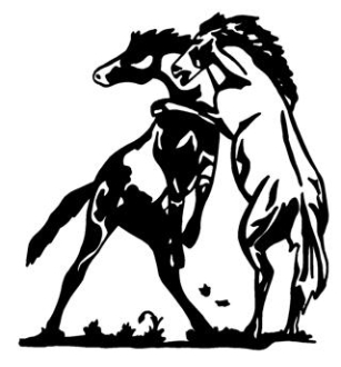 307x330 Wild Horses Decal Sticker