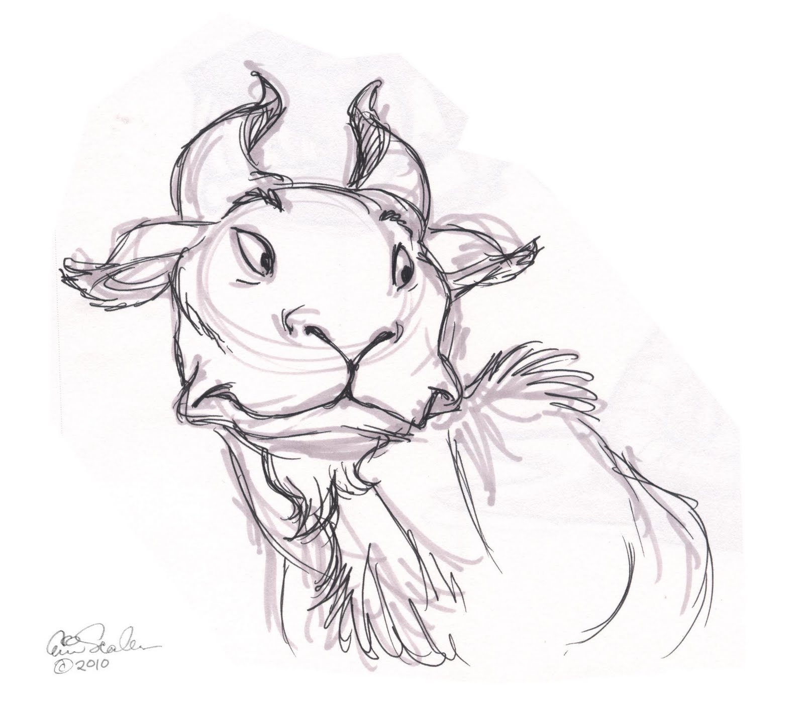 1600x1415 The Ol' Sketchbook Wildebeest Ala Sanders