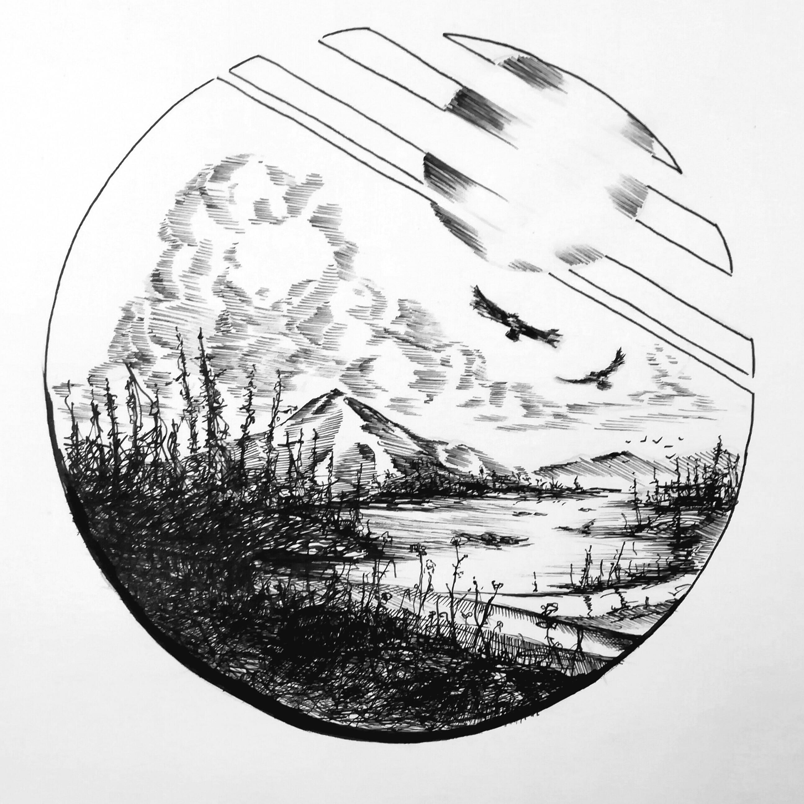 2590x2588 Wilderness Ink A4. Httpift.tt2reqqeo Art