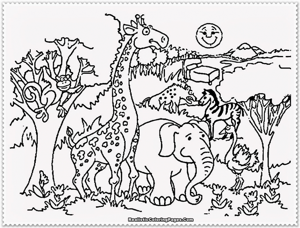 1024x778 Zoo Drawing For Children Kids Children Travel Through Wilderness