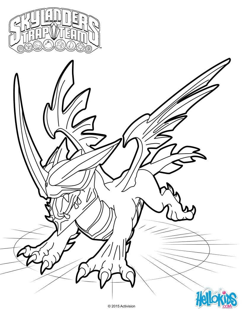 820x1060 Skylanders Trap Team Coloring Pages