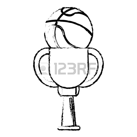 450x450 Drawing Tennis Winner Cup Prize Vector Illustration Eps 10 Royalty
