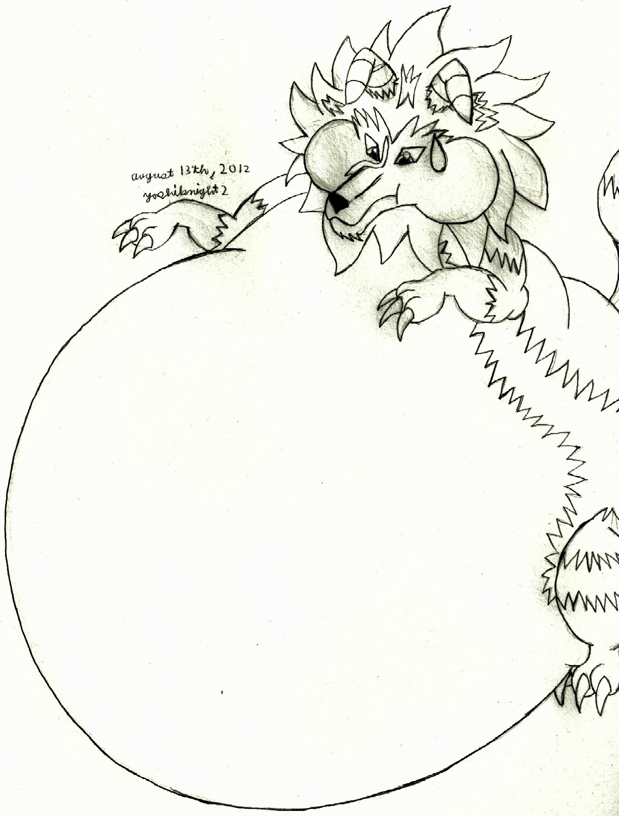 1223x1611 Fat Tiger Of The Wind Weasyl