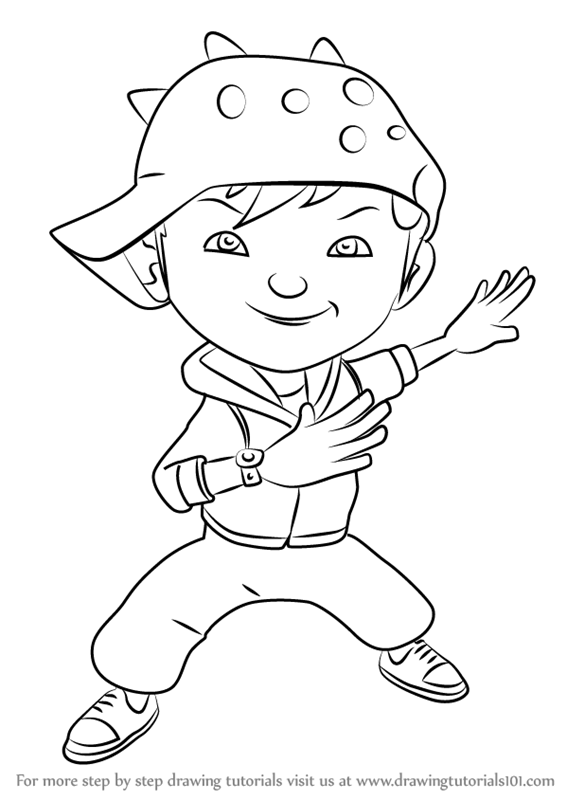 566x800 Step By Step How To Draw Boboiboy Wind From Boboiboy
