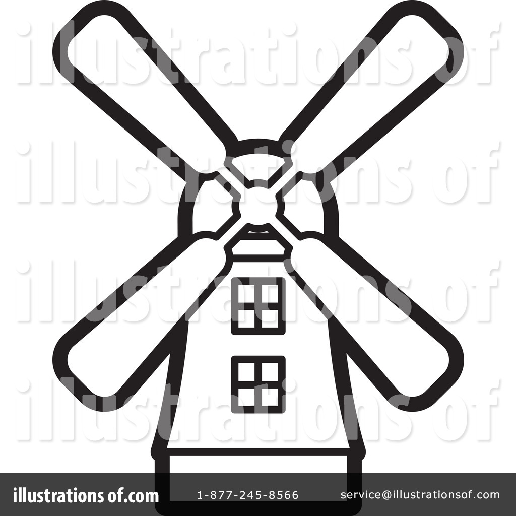 1024x1024 Windmill Clipart