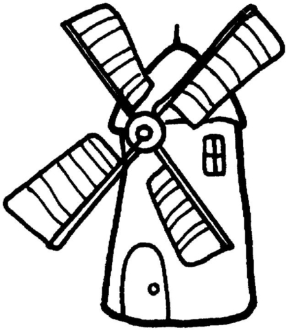 418x480 Windmill Coloring Page Free Printable Coloring Pages