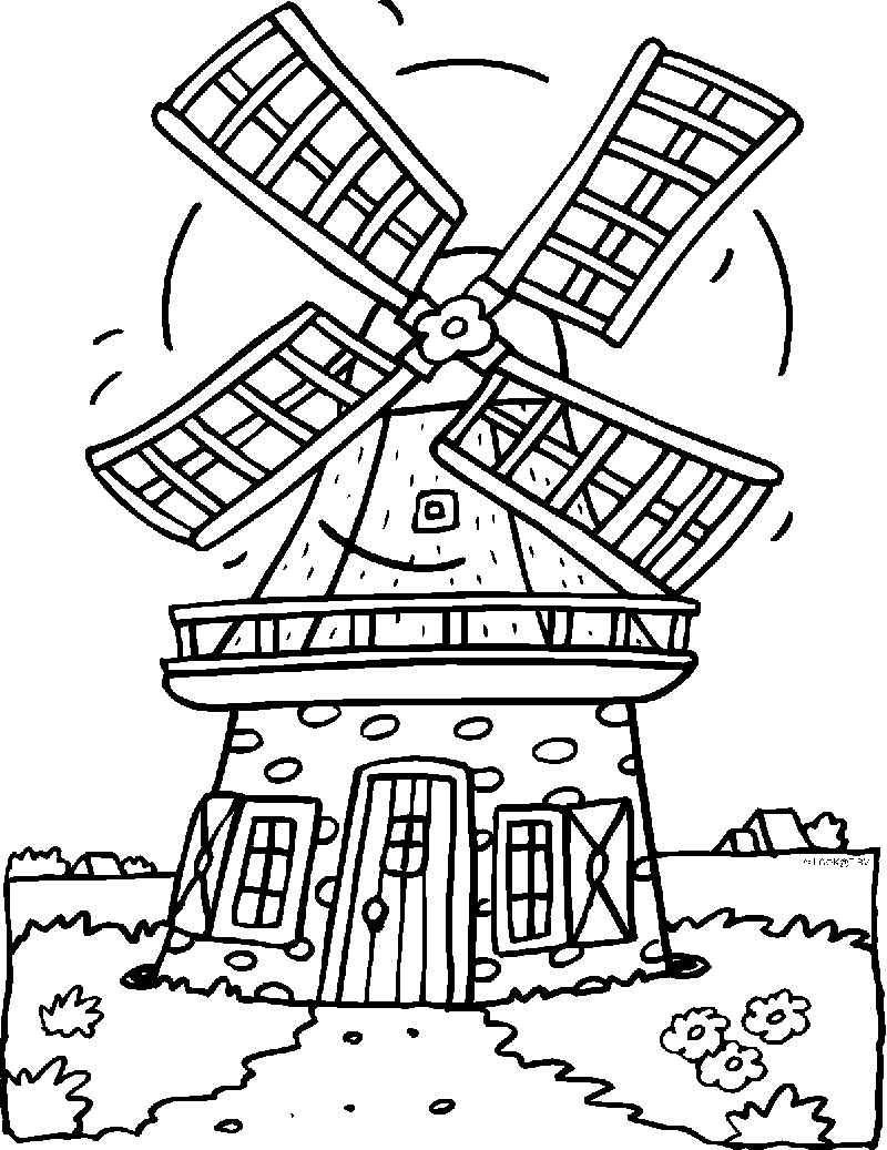 800x1037 Kids N 18 Coloring Pages Of Windmills