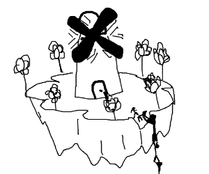 300x250 Floating Windmill Sky Island, Gorillaz