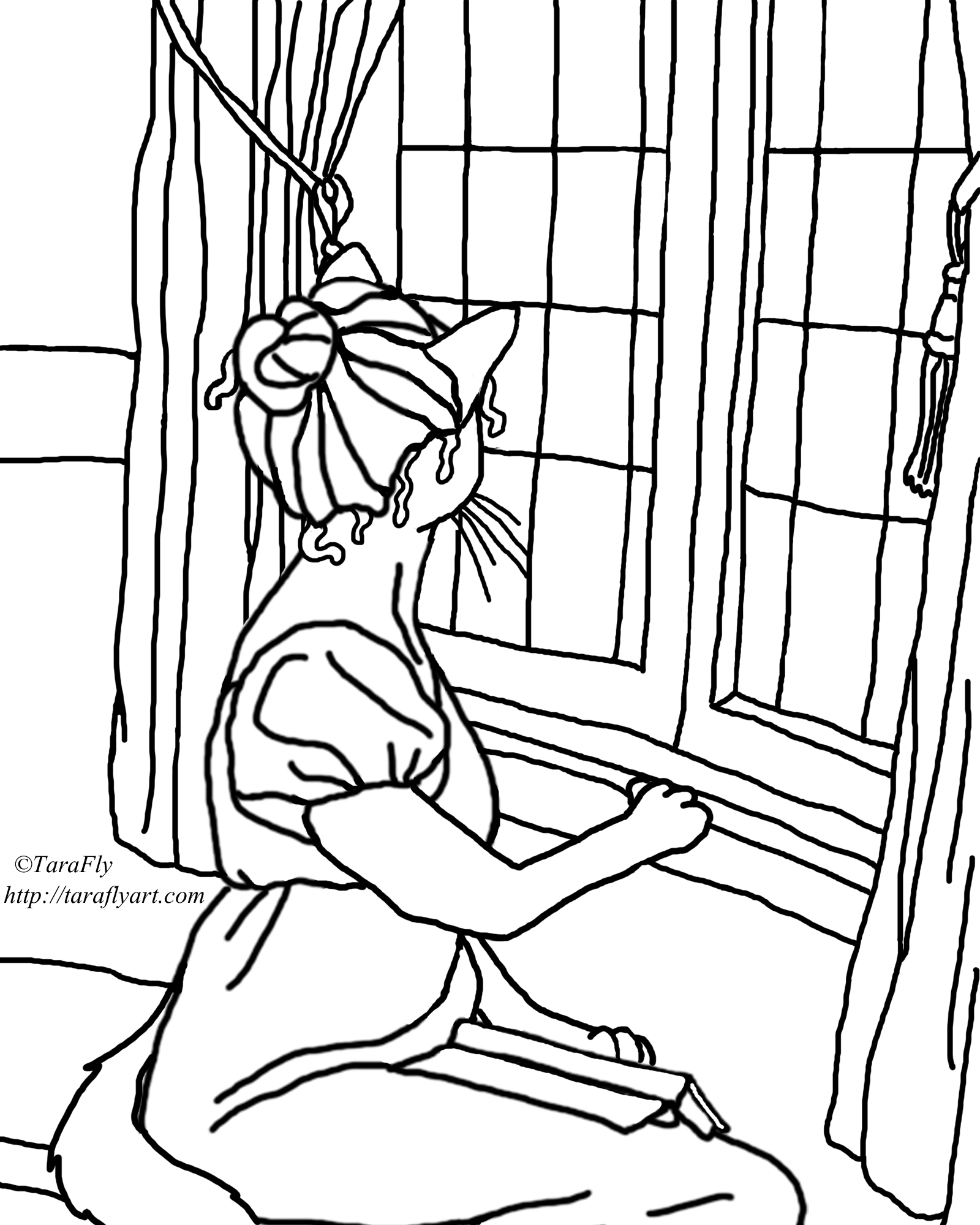 1600x2000 A Free Coloring Page For My Friends Taraflyart