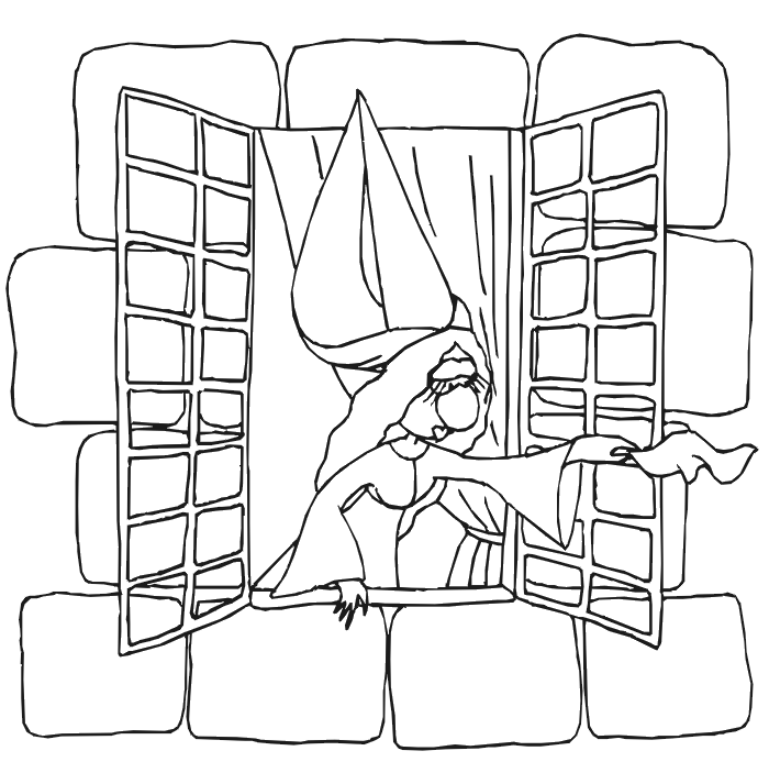 700x703 Window Coloring Pages