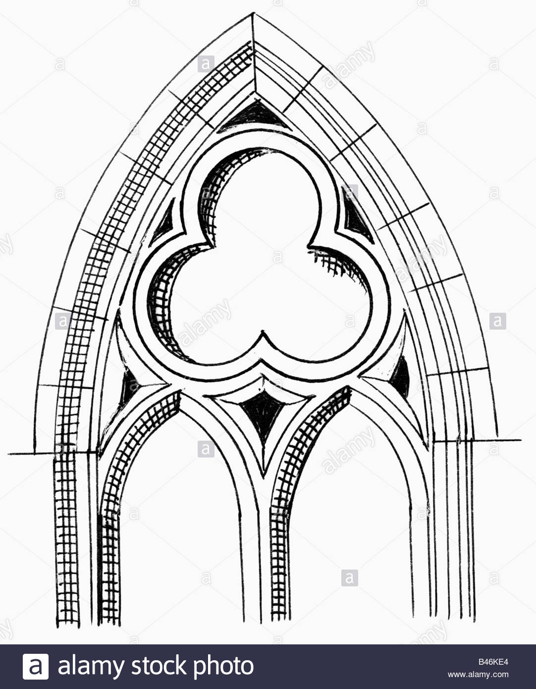 1082x1390 Architecture, Houses, Detail, Gothic Window, Drawing, Middle Ages