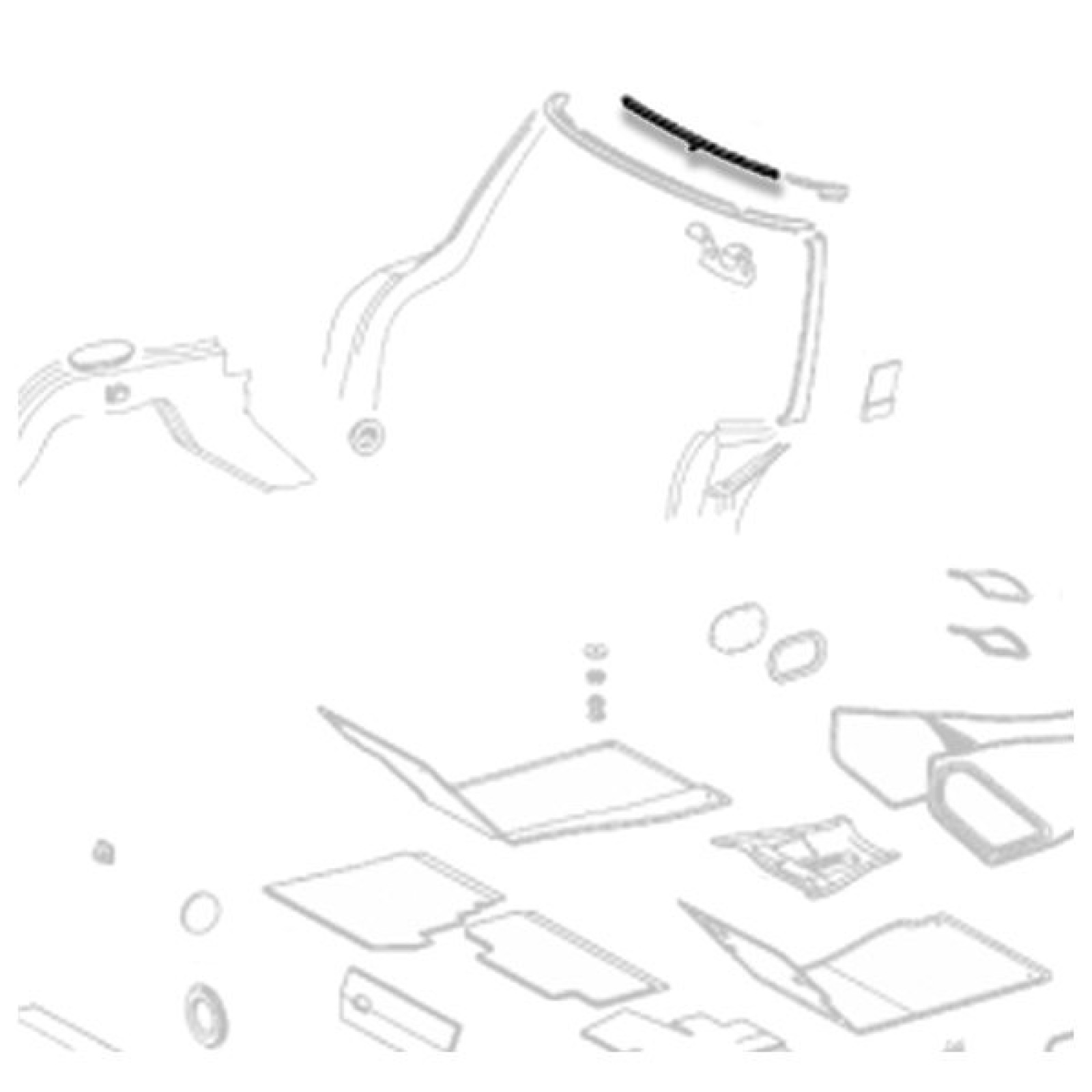 1600x1600 Mercedes Benz W113 Sl Window Frame Upper