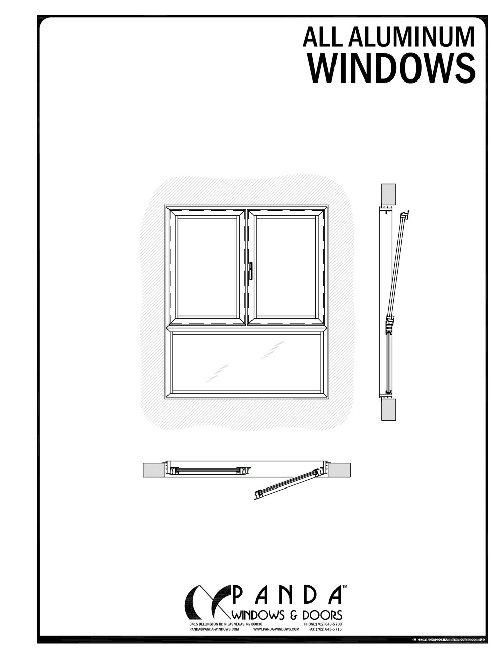 1000x1294 Aluminium Windows