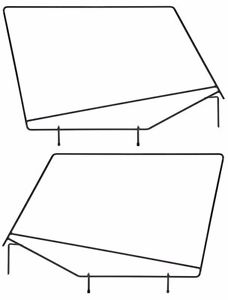 228x300 Rampage Soft Upper Door Window Frame Set 1987 1995 Jeep Wrangler