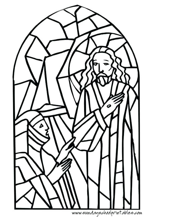 549x700 New Stained Glass Window Coloring Pages Online Windows Religiou