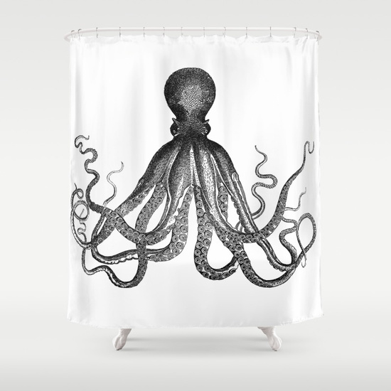 550x550 Antique Nautical Steampunk Octopus Vintage Victorian Kraken Sea