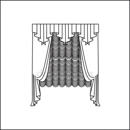 450x450 Bedroom Curtains Stock Vectors, Royalty Free Bedroom Curtains