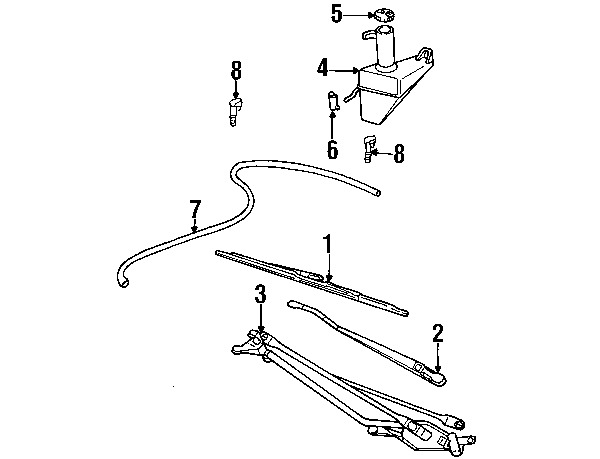 600x459 Ford Oem Windshield Wiper Motor 8c3z17508d Image 3 Ebay