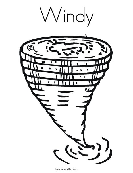468x605 Windy Coloring Page