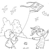 200x200 Windy Day Coloring Pages Surfnetkids