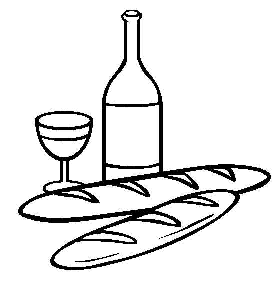 554x565 Wine Bottle Coloring Pages