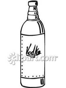 225x300 Drawn Bottle Vodka Bottle
