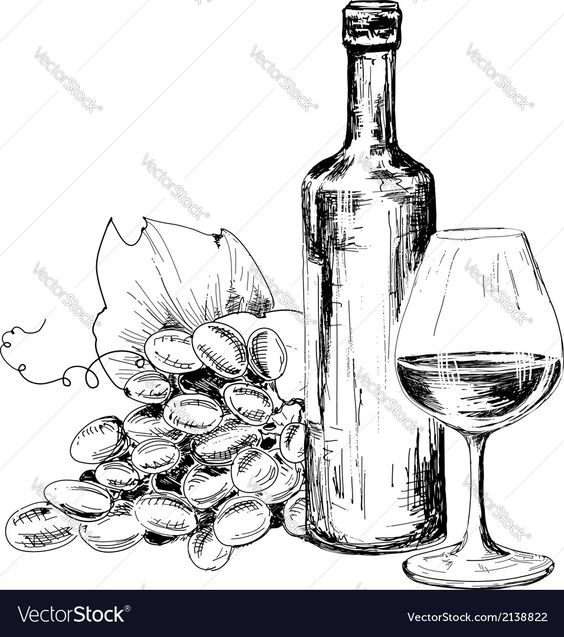 564x637 Hand Drawn Pattern Wine Making Graphics Hand Drawn Pattern