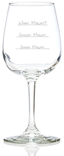 205x500 What Night Funny Wine Glass 13 Oz