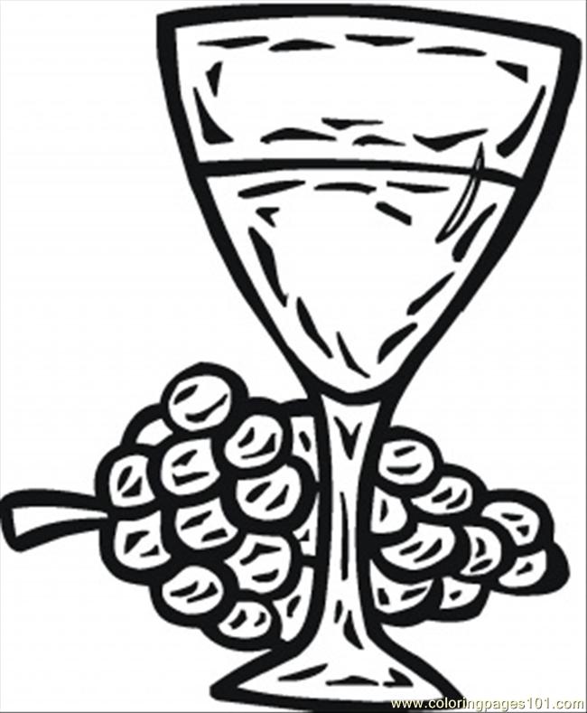 650x789 Glass Of Wine Coloring Page Coloring Page