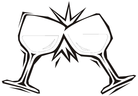 476x333 Wine Glass Coloring Pages Page Image Clipart Images