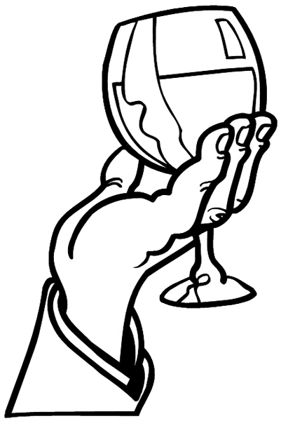 401x600 Wine Glass Drawing Color