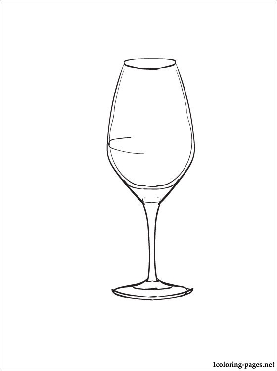 560x750 Wine Glass Coloring Page Coloring Pages